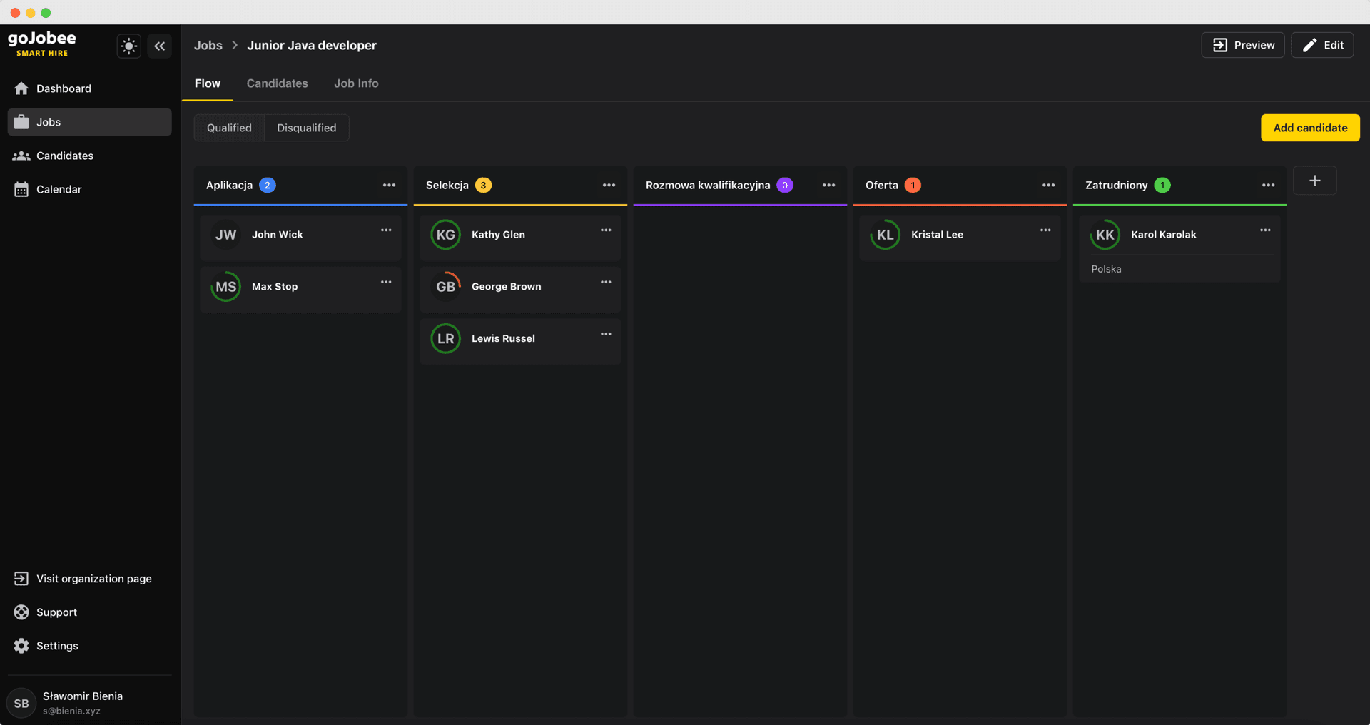 goJobee - System ATS
