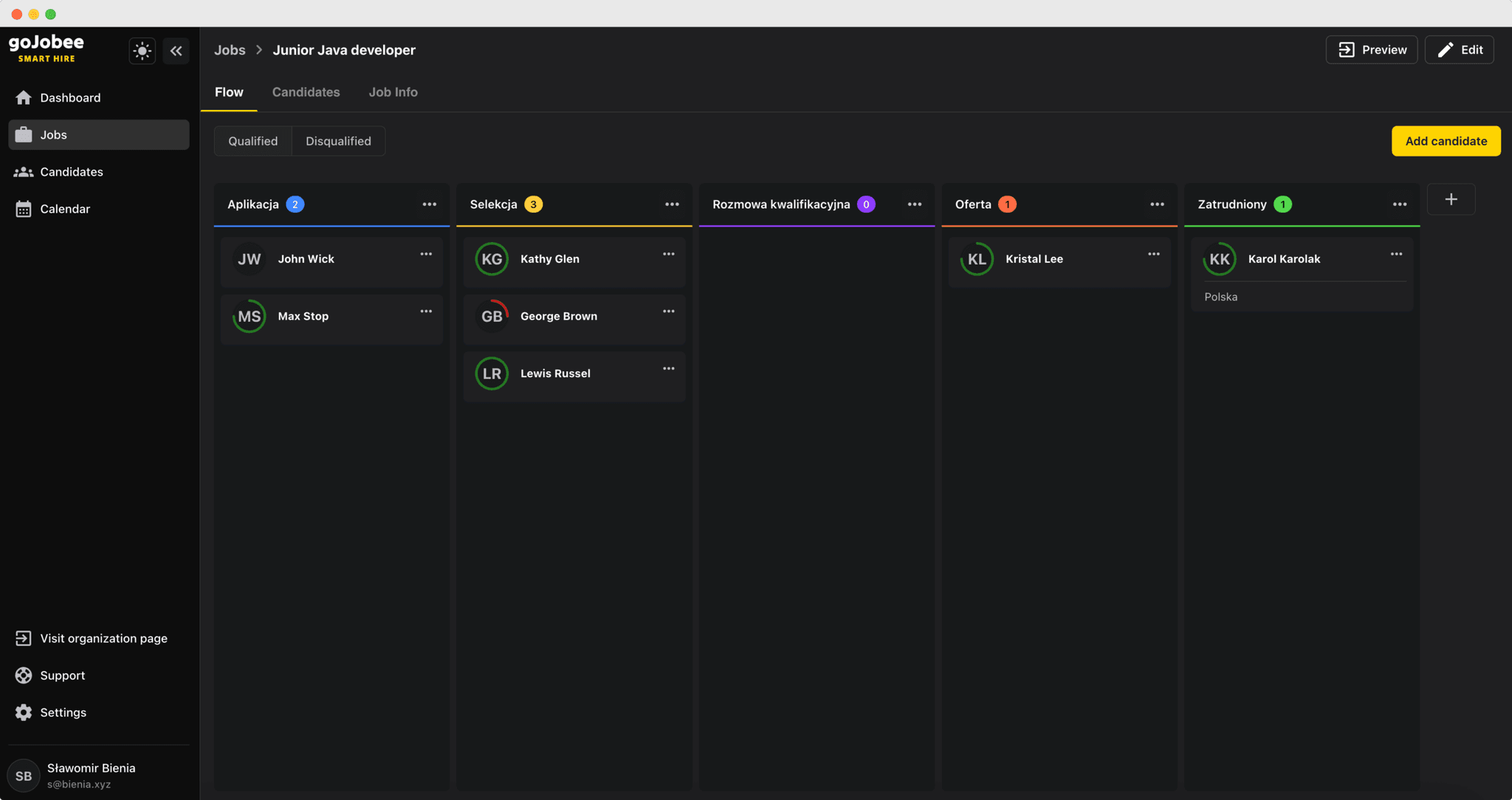 goJobee - System ATS