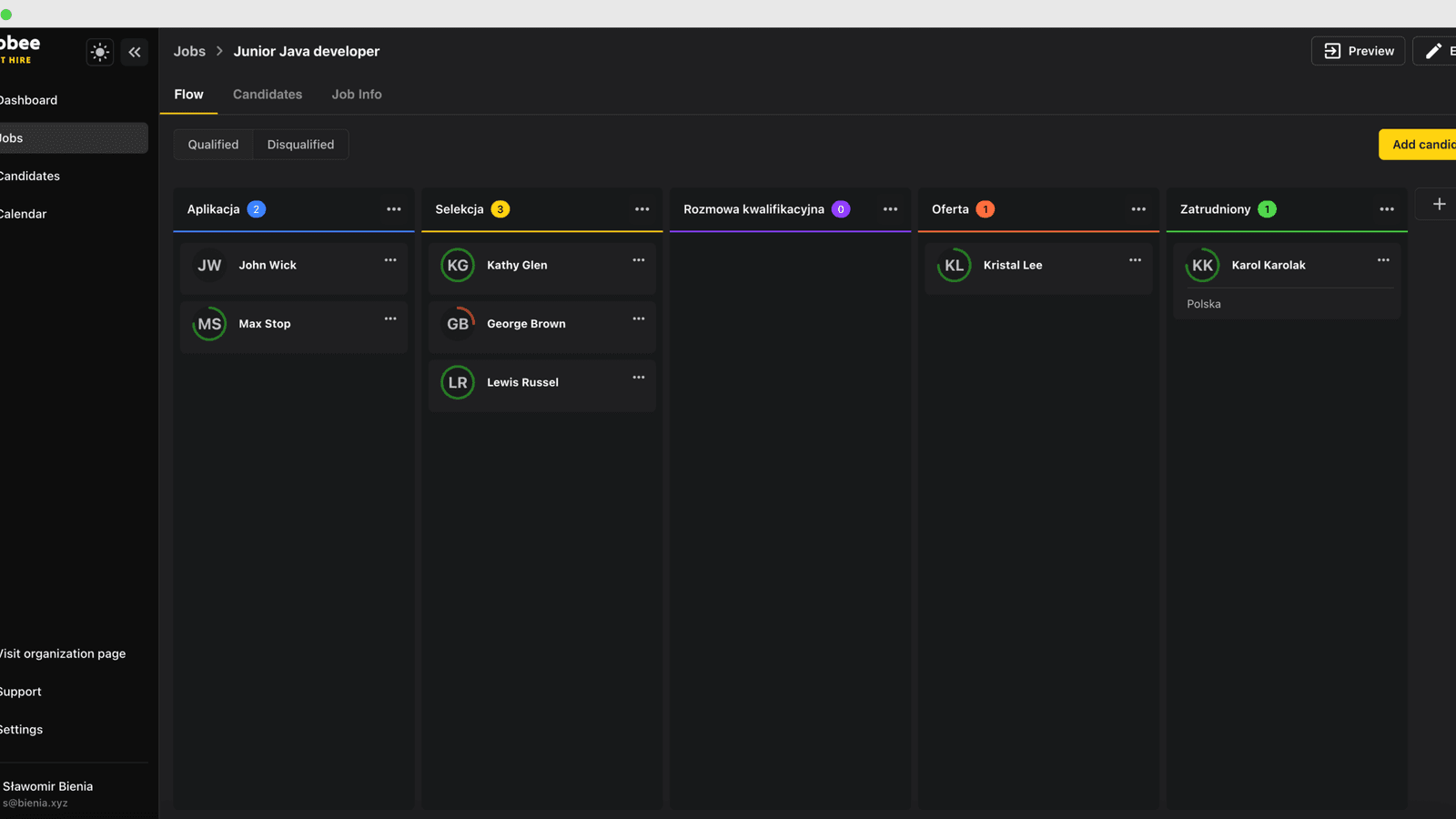 goJobee - System ATS